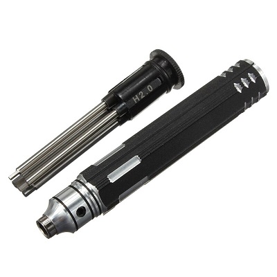 Набор шестигранников RCTurn (#RTT11037) HSS Black B 4 in 1 Magnetic Screwdriver Set 1.5/2.0/ 2.5/3.0mm HSS Tips