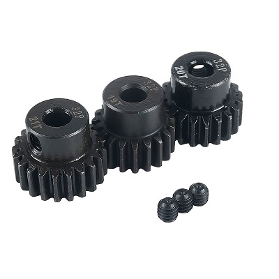 Пиньен RCTurn (#RTG02B) HSS 32DP Motor Pinions Gear - Black for 5mm shaft M4 Screw Hole with set screw RTG02B13T:￠5*￠11.907*14  (mm) for 1/8 RC Car