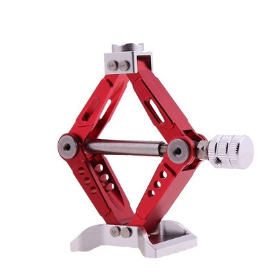 Домкрат металлический масштабный RC Turn (#RTEL01014) Jack Stand 6 Ton Scale, Aluminum Alloy, Adjustable  78x80x28mm