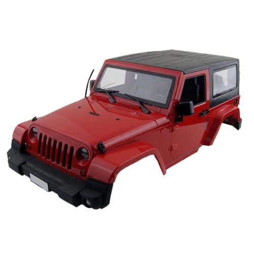 Кузов RC4x4 (#RubRed) Rubicon Hard Plastic Body 1/10 SCX10/D90 красный