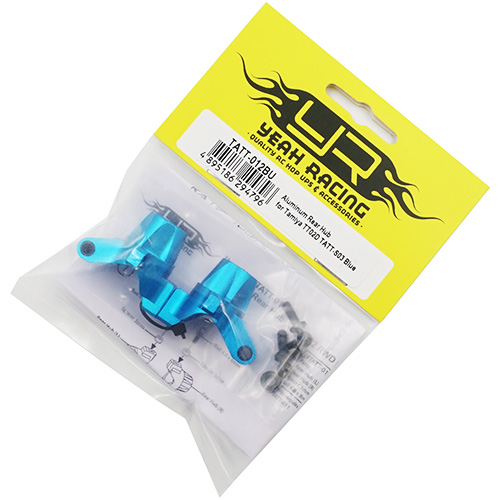 Чашки задние Yeah Racing (#TATT-012BU) Aluminum Rear Hub forTamiya TT02D TATT-S03 Blue