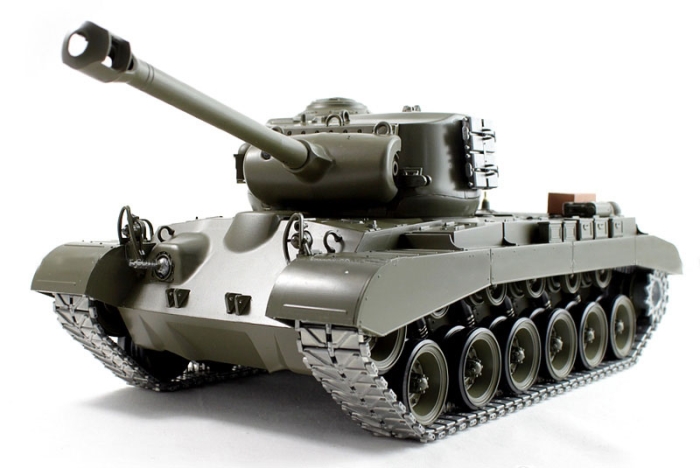 Радиоуправляемый танк  Heng Long (#HL3838-1) U.S.A M26 "Pershing" RC Heavy Tank с эффектами звука и дыма 1:16