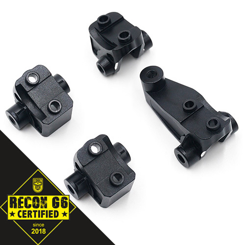 Линьки алюминиевые Yeah Racing (#TRX4-011BK) Aluminum Front & Rear Suspension Link Mount Set Black For Traxxas TRX-4