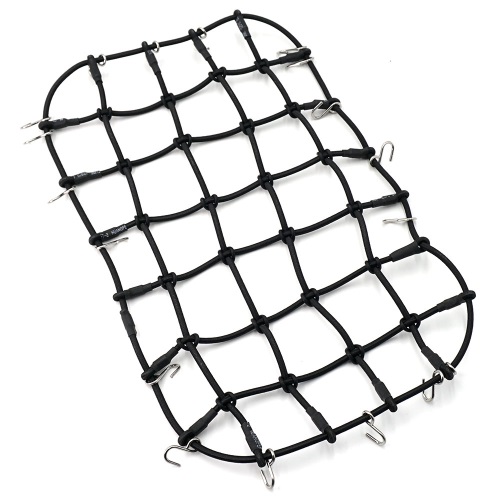 Сетка для багажника Yeah Racing (#TRX4-038) 1/10 Scale Accessory Luggage Net 250mm x 150mm Black For Traxxas TRX-4