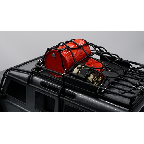 Сетка для багажника Yeah Racing (#TRX4-038) 1/10 Scale Accessory Luggage Net 250mm x 150mm Black For Traxxas TRX-4