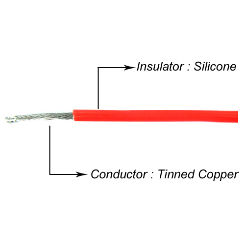 Провода Yeah Racing (#WPT-0030) 12 AWG Silver Silicone WireSet (BK/BU/RD)