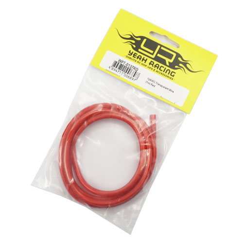 Провода Yeah Racing (#WPT-0137RD) 12AWG Transparent Wire1m Red