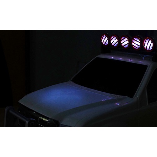 Сонары Yeah Racing (#YA-0370RD) 1/10 Aluminum Roof 5 WhiteLED Light Set For RC Truck Crawler