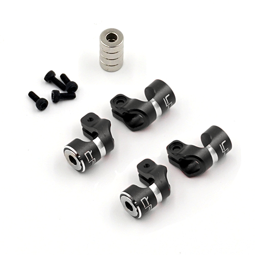 Крепление кузова магнитное Yeah Racing  (#YA-0533BK) Aluminum Magnetic Body Hole Marker Black For 6mm Bodyposts
