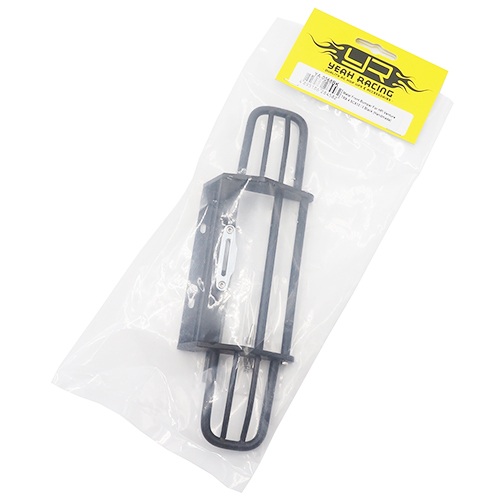Бампер передний алюминиевый Yeah Racing (#YA-0568) Metal Front Bumper For HPI Venture TRX-4 SCX10 II Black