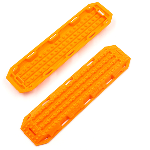 Декоративные траки Yeah Racing (#YA-0602OR) 1/10 RC Rock Crawler Accessory 3D Printed Plastic Recovery Ramps Sand Board Orange