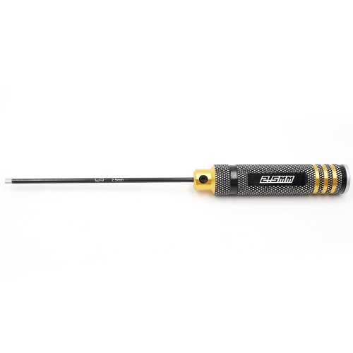 Шестигранник Yeah Racing (#YT-0185) Aluminum 2.5mm Allen Hex Driver Tool Black Gold