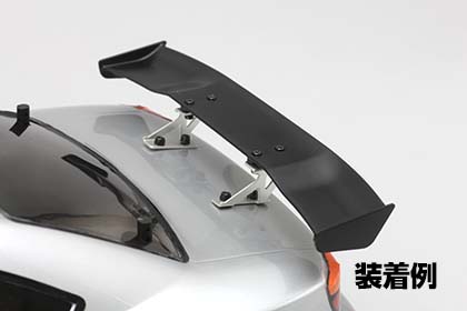 Крепление спойлера Yokomo (#D-056L) Aluminum wing stay (Low) Silver for Drift