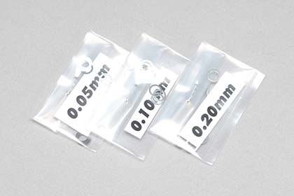 Шайбы Yokomo (#ZC-S40S) 4φS-S Spacer0.05/0.10/0.20mm10pcs.each