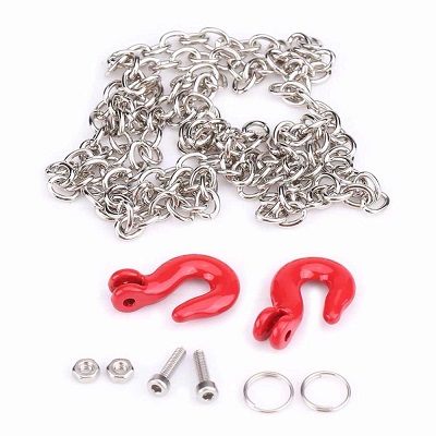 Цепь металлическая с крюком RC Turn (#RTEL01019) 1:10 RC Crawler Accessories Tow Chain with Trailer Hook