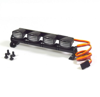 Сонары RC Turn (#RTLR01003) LED Square Roof Light 4 Spotlight for RC Cars 102x21x28.5mm