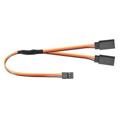 Коннектор RC Turn (#RTC05001) Servo Y-Wire Straight Male to Female FUTABA or JR