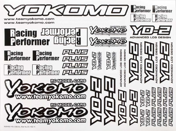 Наклейки Yokomo (#ZC-YD2-1) YD-2 Decal
