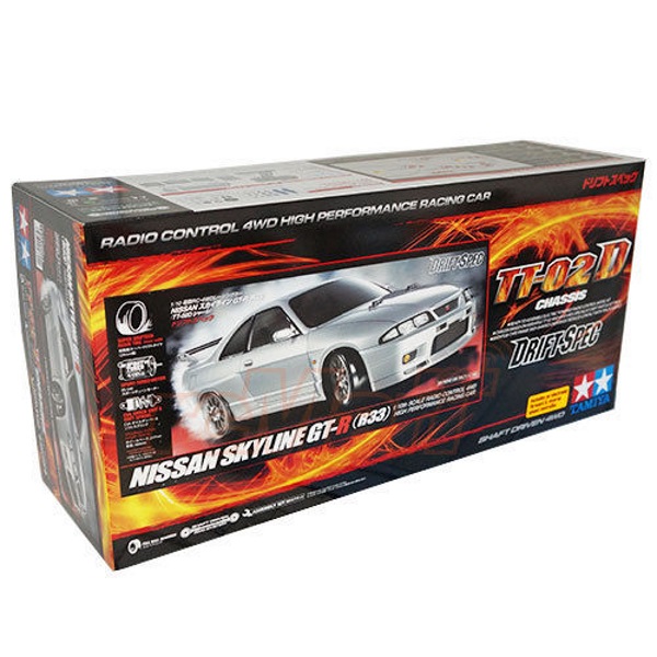 Радиоуправляемая модель для дрифта Tamiya (#58604) 1/10 TT-02D  Nissan Skyline GT-R R33