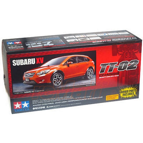 Радиоуправляемая раллийная модель Tamiya (#58567)1/10 TT02 Subaru XV w/ESC On Road EP RC Car Kit
