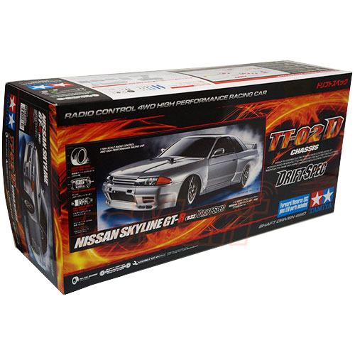 Радиоуправляемая модель для дрифта Tamiya (#58651) 1/10 TT-02D  NISSAN SKYLINE GT-R R32