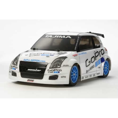 Радиоуправляемая шоссейная модель Tamiya (#58581) GoPro Monster Super Sport Swift FWD Kit
