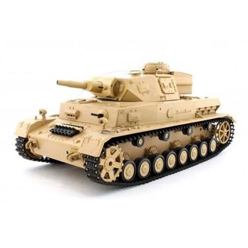 Радиоуправляемый танк Heng Long (#HL3858-1) German Panzer IV (F Type) RC Medium Tank с эффектами звука и дыма 1:16