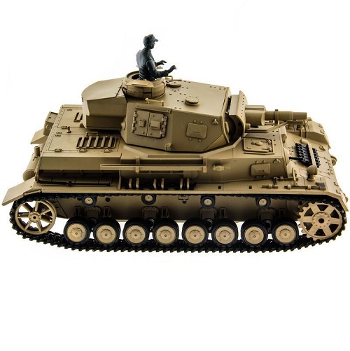 Радиоуправляемый танк Heng Long (#HL3858-1) German Panzer IV (F Type) RC Medium Tank с эффектами звука и дыма 1:16