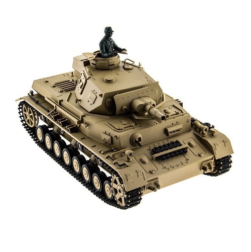 Радиоуправляемый танк Heng Long (#HL3858-1) German Panzer IV (F Type) RC Medium Tank с эффектами звука и дыма 1:16