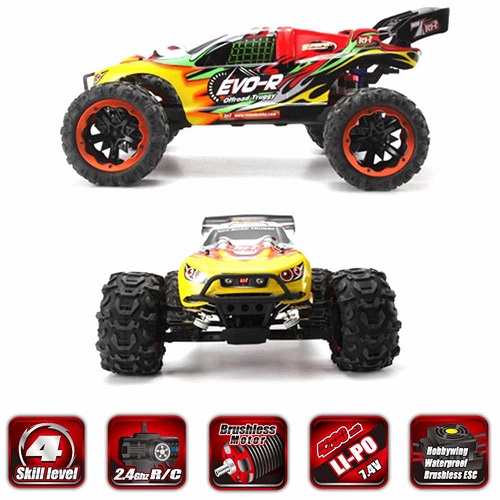 Радиоуправляемая модель трагги RemoHobby (#8065) 1/8-Scale Electric 2.4GHZ RC Off-Road Truggy Brushless 4WD RTR