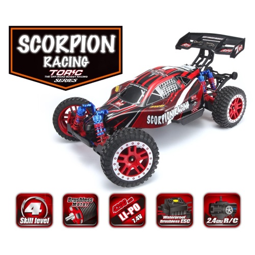 Радиоуправляемая модель багги RemoHobby (#8055) 1/8-Scale Electric 4WD 2.4GHZ RC Off-Road Brushless Scorpion racing ultimate