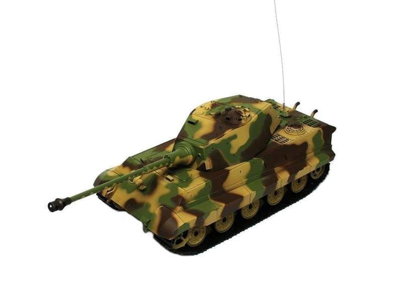 Радиоуправляемый танк Heng Long (#HL3888а-1) German King Tiger (Henschel) RC Heavy Tank  с эффектами звука и дыма 1/16