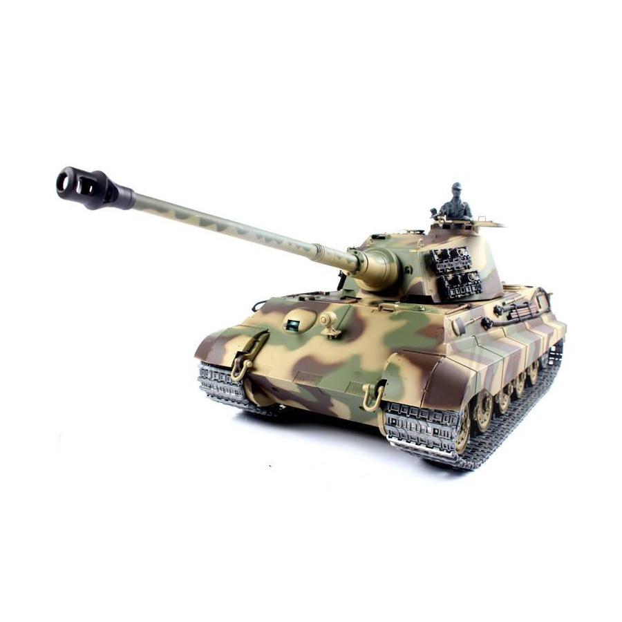 Радиоуправляемый танк Heng Long (#HL3888а-1) German King Tiger (Henschel) RC Heavy Tank  с эффектами звука и дыма 1/16
