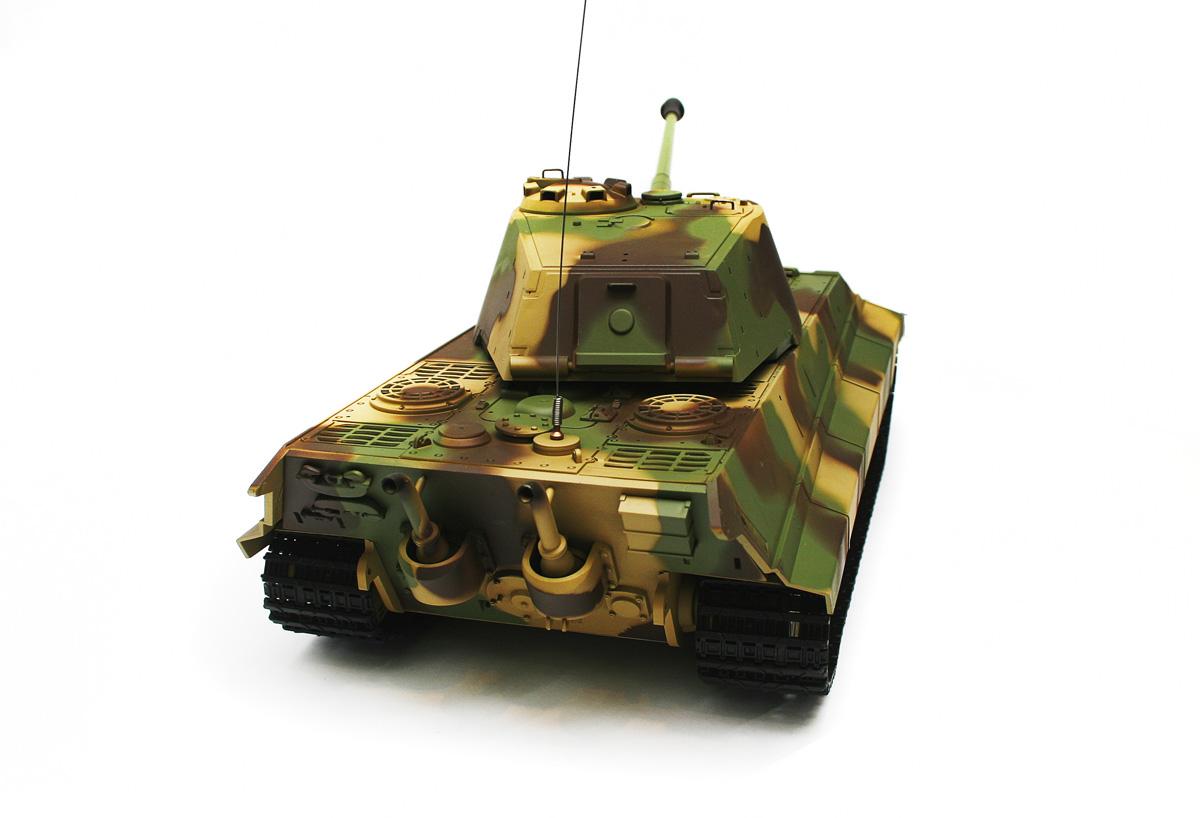 Радиоуправляемый танк Heng Long (#HL3888а-1) German King Tiger (Henschel) RC Heavy Tank  с эффектами звука и дыма 1/16