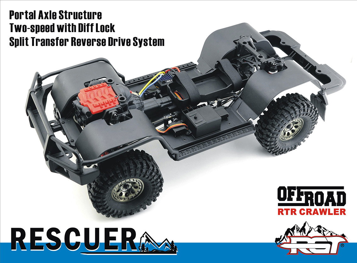 Радиоуправляемый внедорожник RGT (#EX86190)  4WD RC Car LC76 RESCUER Vehicles Off-Road Truck Rock Crawler Toys Models Without Battery