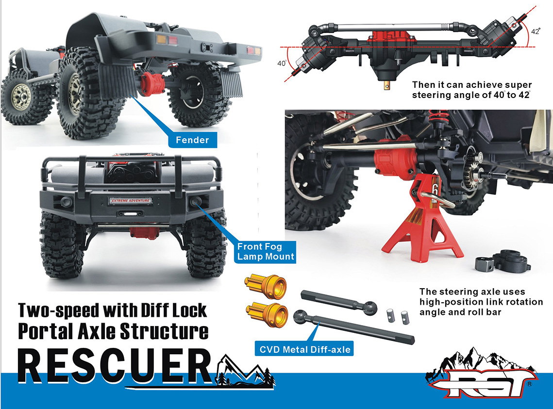 Радиоуправляемый внедорожник RGT (#EX86190)  4WD RC Car LC76 RESCUER Vehicles Off-Road Truck Rock Crawler Toys Models Without Battery