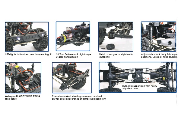 Радиоуправляемый внедорожник RGT (#EX86100V2)  Rock Cruiser RTR 4WD RGT EX86100V2 Jeep