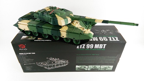 Радиоуправляемый танк Heng Long (#HL3899-1) ZTZ-99a MBT RC Main Battle Tank с эффектами звука и дыма 1:16