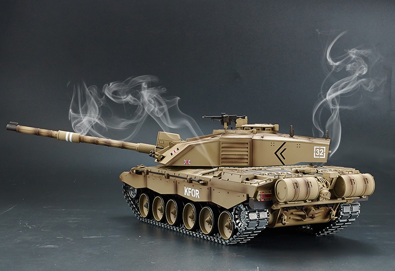 Радиоуправляемый танк Heng Long (#HL3908-1) British Challenger 2 RC Main Battle Tank с эффектами звука и дыма 1:16
