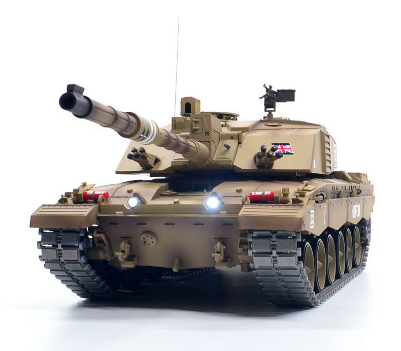 Радиоуправляемый танк Heng Long (#HL3908-1) British Challenger 2 RC Main Battle Tank с эффектами звука и дыма 1:16