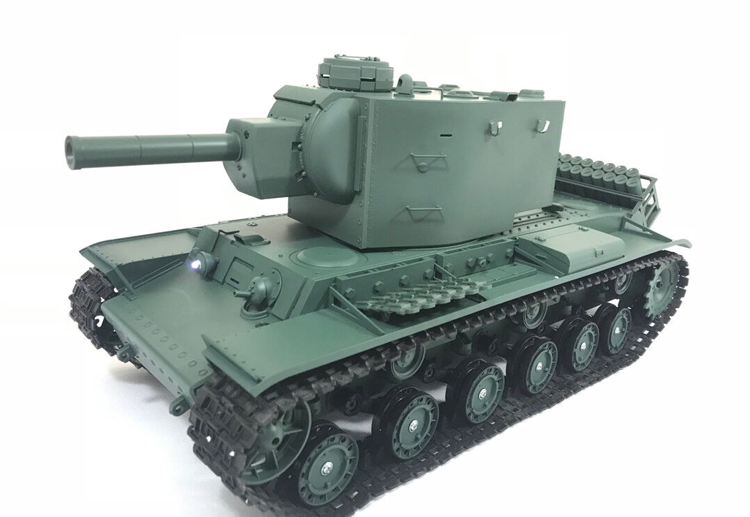 Радиоуправляемый танк Heng Long (#HL3949-1) Russian Kv2  RC Main Battle Tank с эффектами звука и дыма 1:16