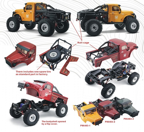 Радиоуправляемый внедорожник RGT (#EX86170)  4WD RC Car CHALLENGER Off-Road Truck Rock Crawler Toys Models Without Battery