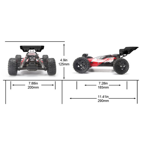 Радиоуправляемая модель багги RemoHobby (#1651) 1/16 Scale Electric 4WD Buggy Dingo