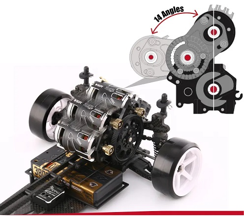 Радиоуправляемая модель для дрифта Usukani (#US88400) NGE 1/10 RWD DRIFT CAR CHASSIS KIT