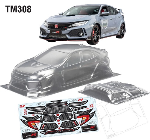 Кузов TeamC (#TM308) Civic FK8 M  210mm 1/10