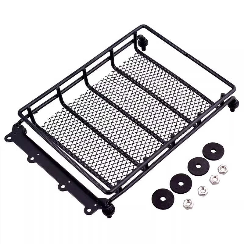Багажник на крышу масштабный HSP (#FZ0041) 1/10 RC Rock Crawler Accessories Metal Mesh Wire Luggage Tray Type C 13cm X 10cm X 3.5cm