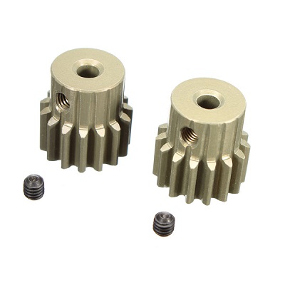 Пиньен RCTurn (#RTG01D14T) Aluminum 7075 Hard Coated 32DP Motor Pinions Gear - Ti Gold