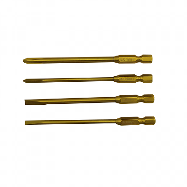 Отвертка RCTurn (#RTT01004A) RC PowerTool Tips 1pcs (6.35mm)  4.0+ (100mm)