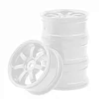 Диски HSP (#9005W) White 7 Spokes Wheel 26mm (+3) 4 шт.