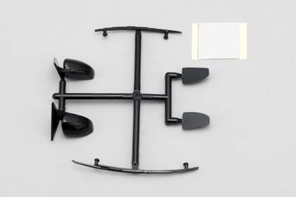 Боковые зеркала Yokomo (#SD-KU2WA) SD-ACD2A Mirror / wiper set for Drift